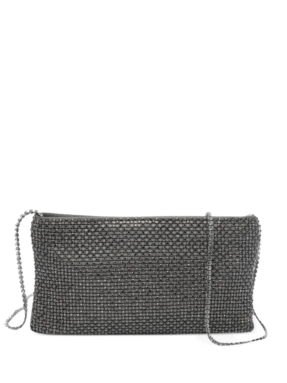 Benedetta Bruzziches Your Best Friend La Petite crystal-embellished clutch bag - Grigio