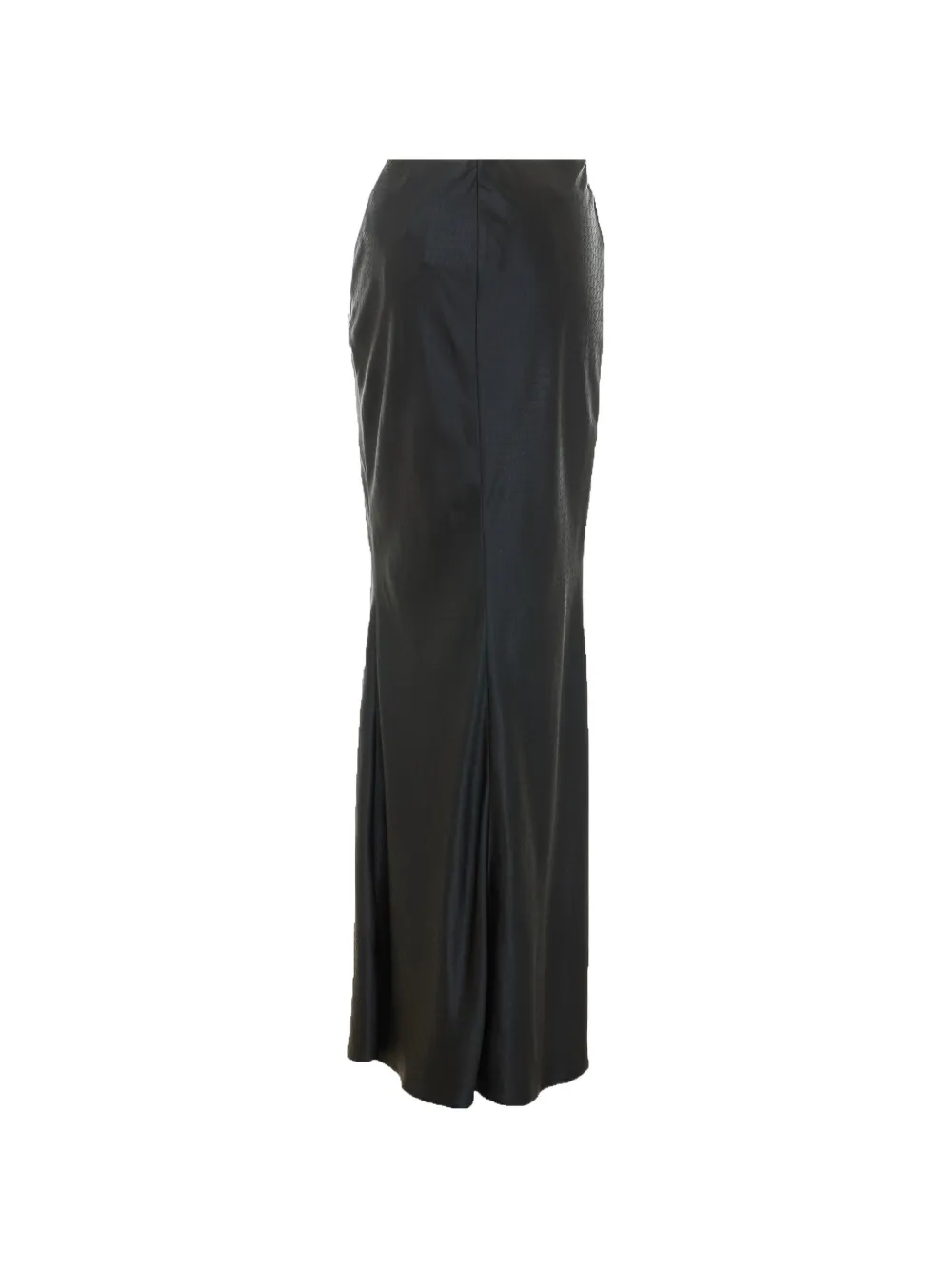 Elisabetta Franchi Maxi-rok met krokodillen-reliëf Zwart