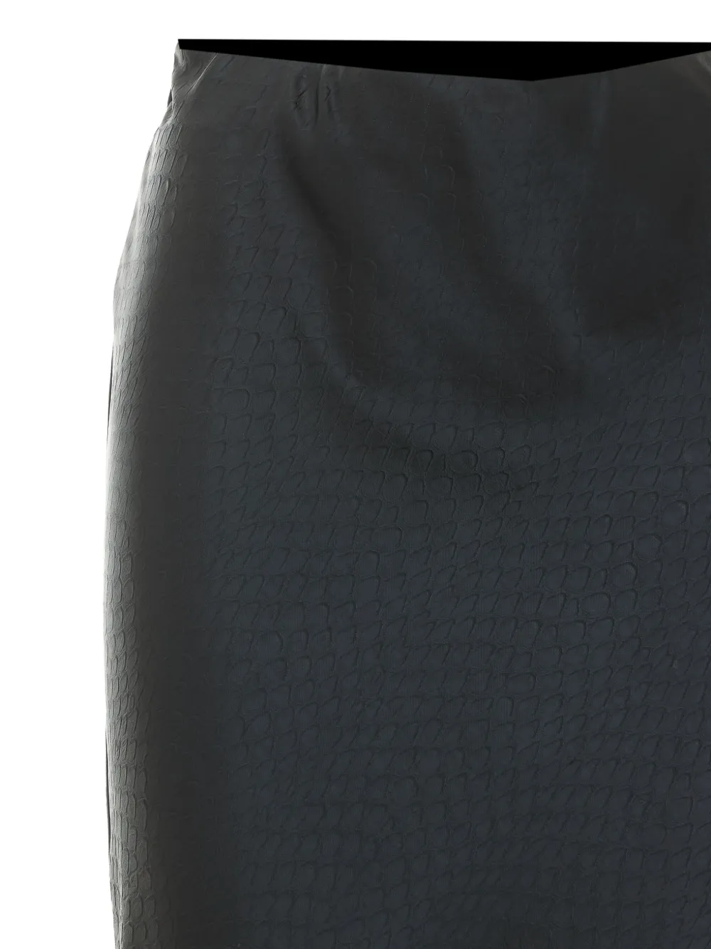 Elisabetta Franchi Maxi-rok met krokodillen-reliëf Zwart