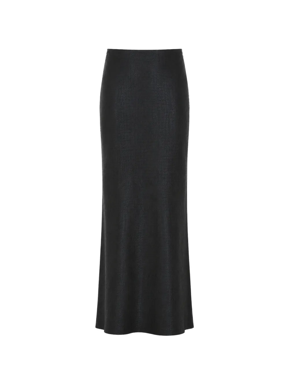Elisabetta Franchi crocodile-effect maxi skirt - Nero