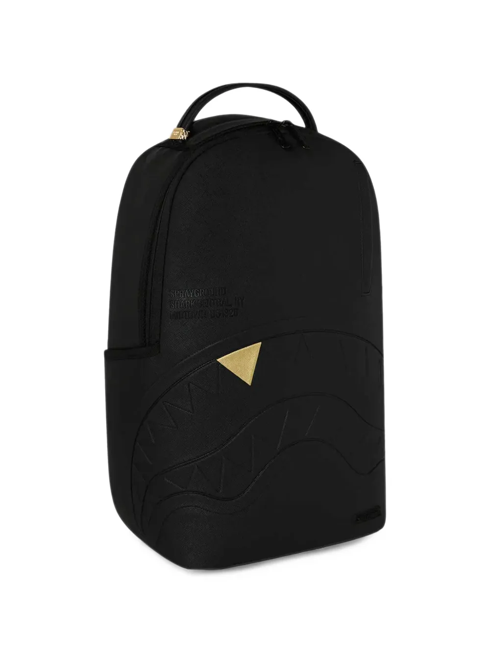 Sprayground Shark embossed backpack Zwart