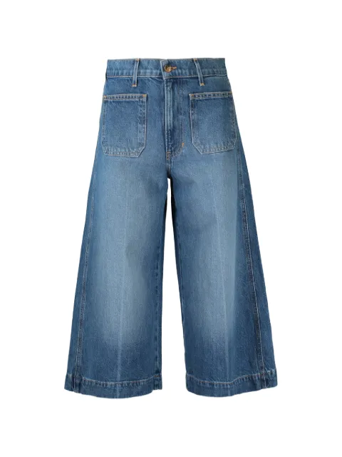 Veronica Beard Marlowe patch-pocket cropped jeans