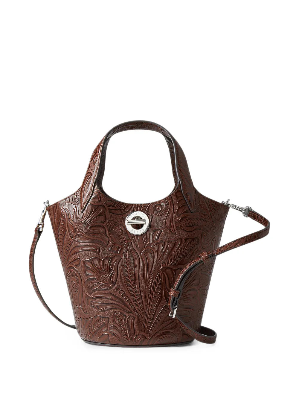 Veronica Beard Anchor embossed-leather tote bag Bruin
