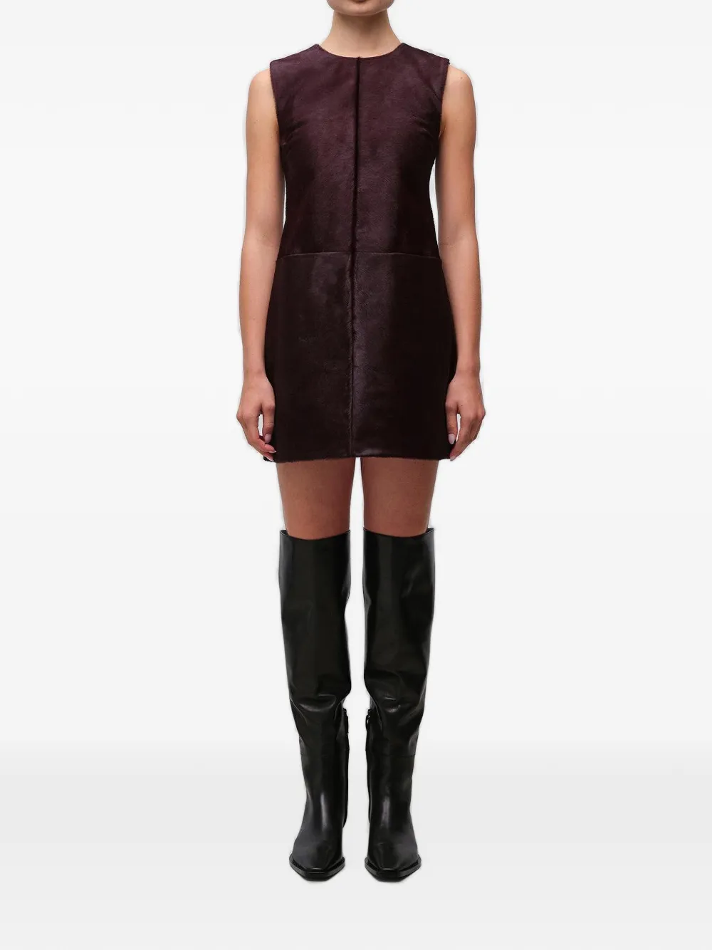 SIMKHAI Sonoma mouwloze mini-jurk Bruin