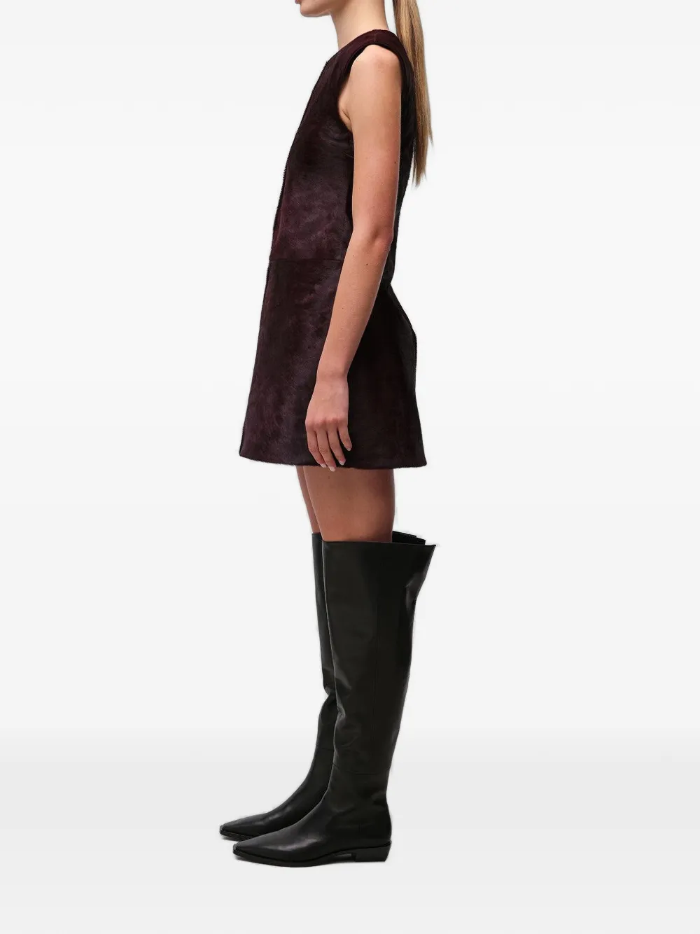 SIMKHAI Sonoma mouwloze mini-jurk Bruin