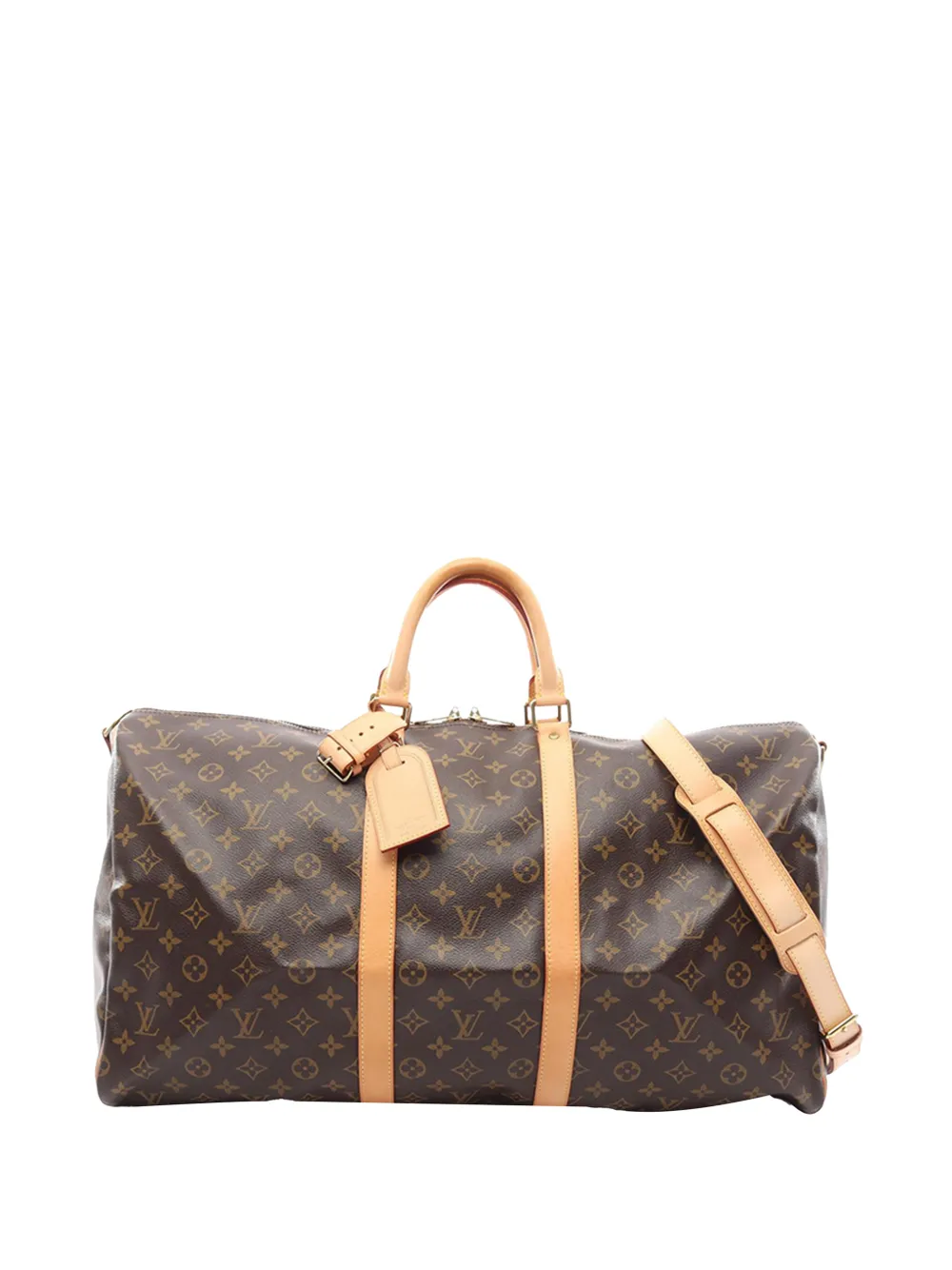 Louis Vuitton Pre-Owned 2006 Monogram Keepall Bandouliere 55 travel bag - Braun