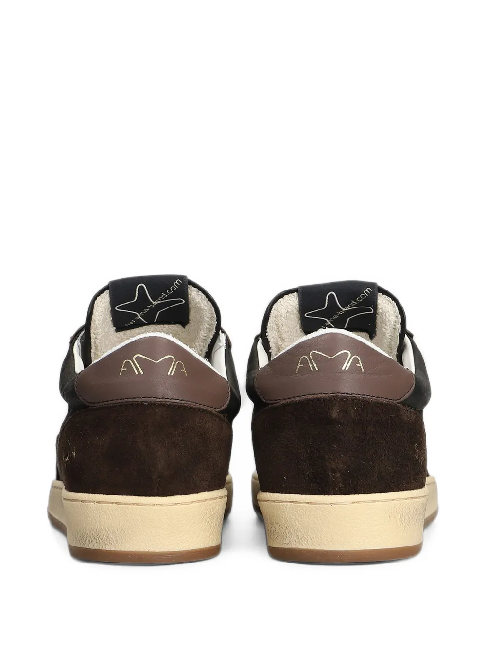 Ama Brand star-patch sneakers Zwart