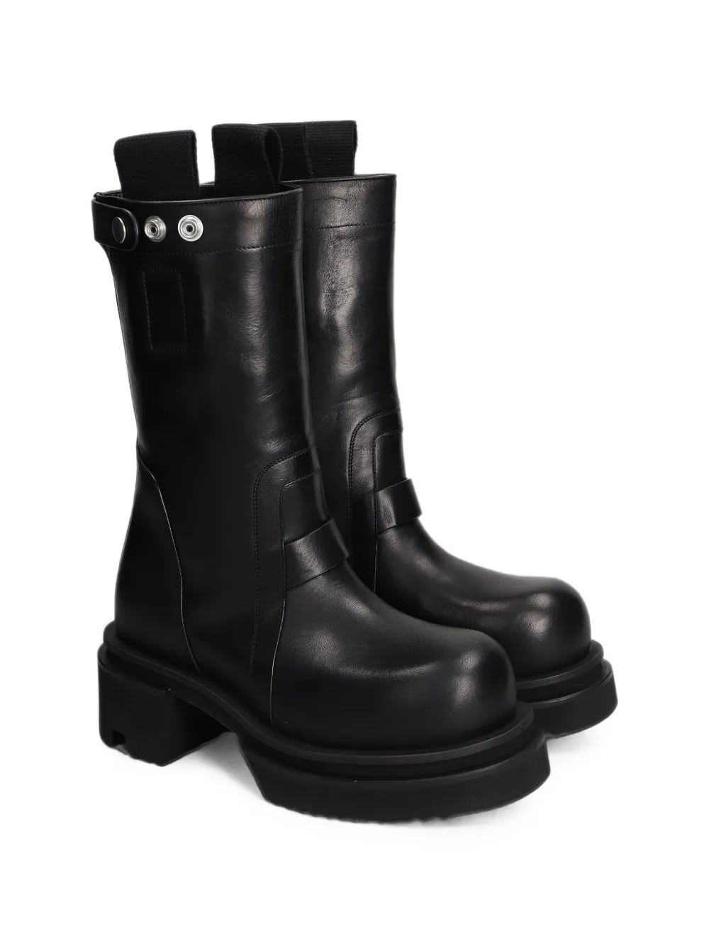 Rick Owens platform leather boots Zwart