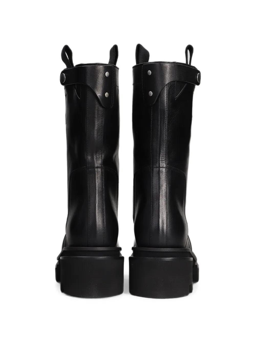 Rick Owens platform leather boots Zwart