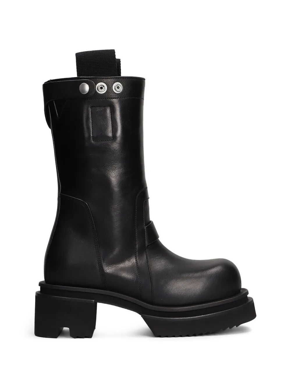 Rick Owens platform leather boots - Nero