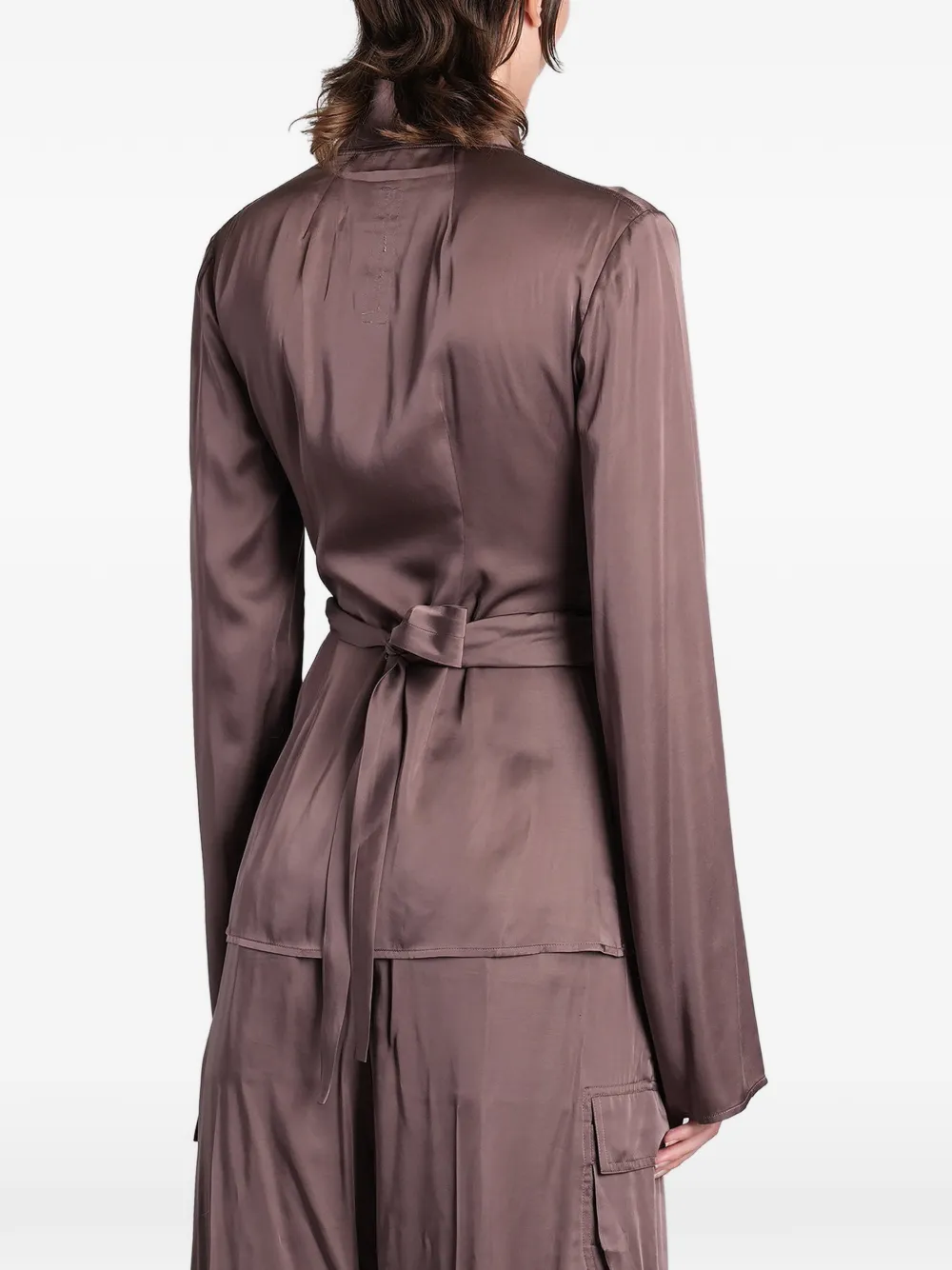 Rick Owens Wikkelblouse Bruin