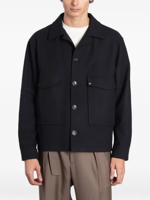 Tagliatore button-up patch-pocket jacket