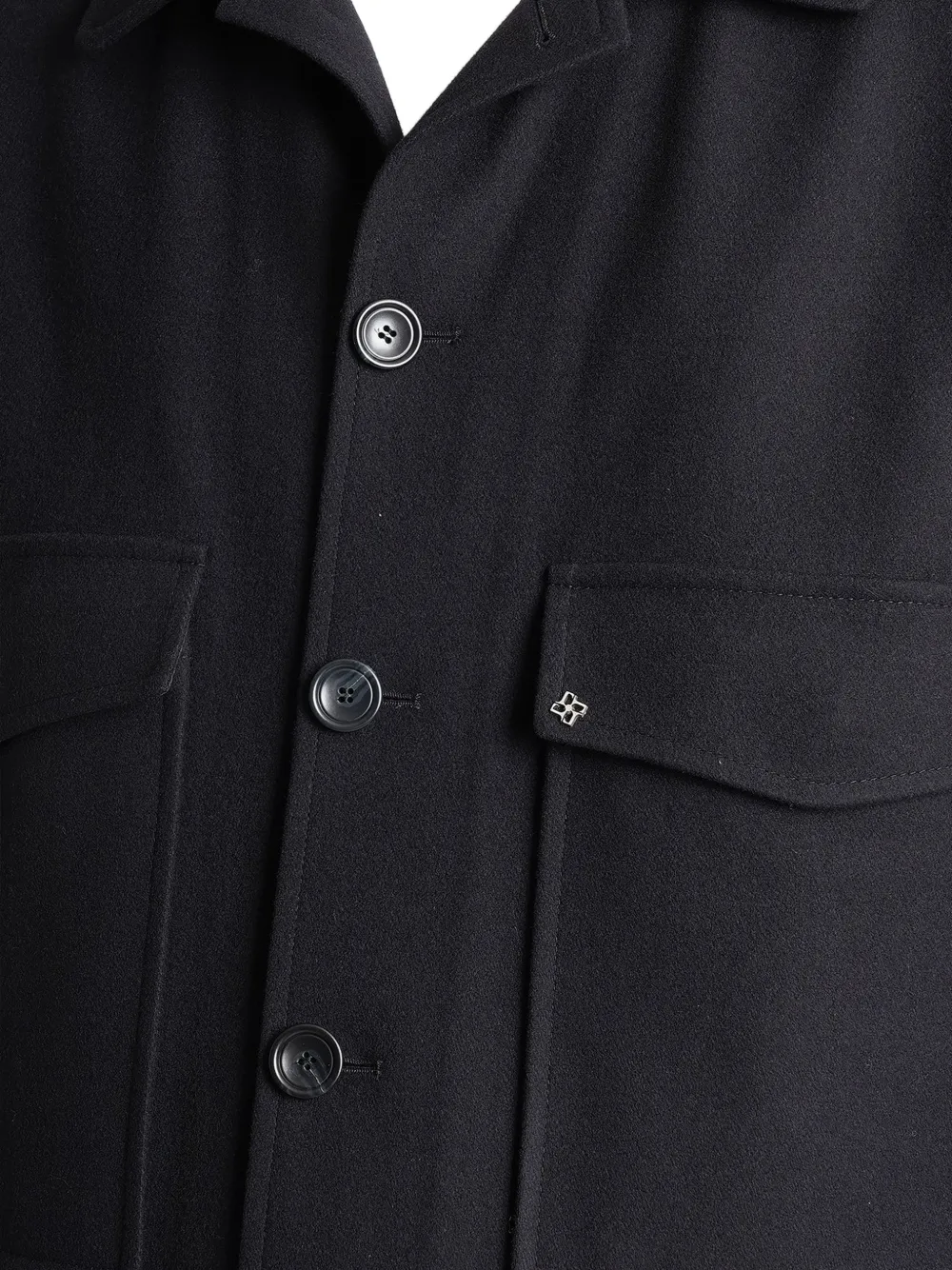 Tagliatore button-up patch-pocket jacket Blauw