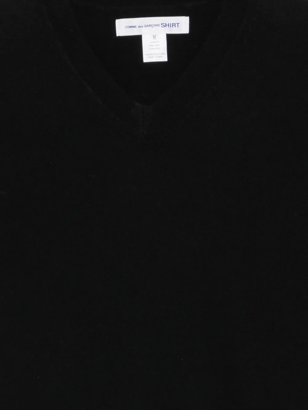 Comme des Garçons Homme V-neck sweater Zwart