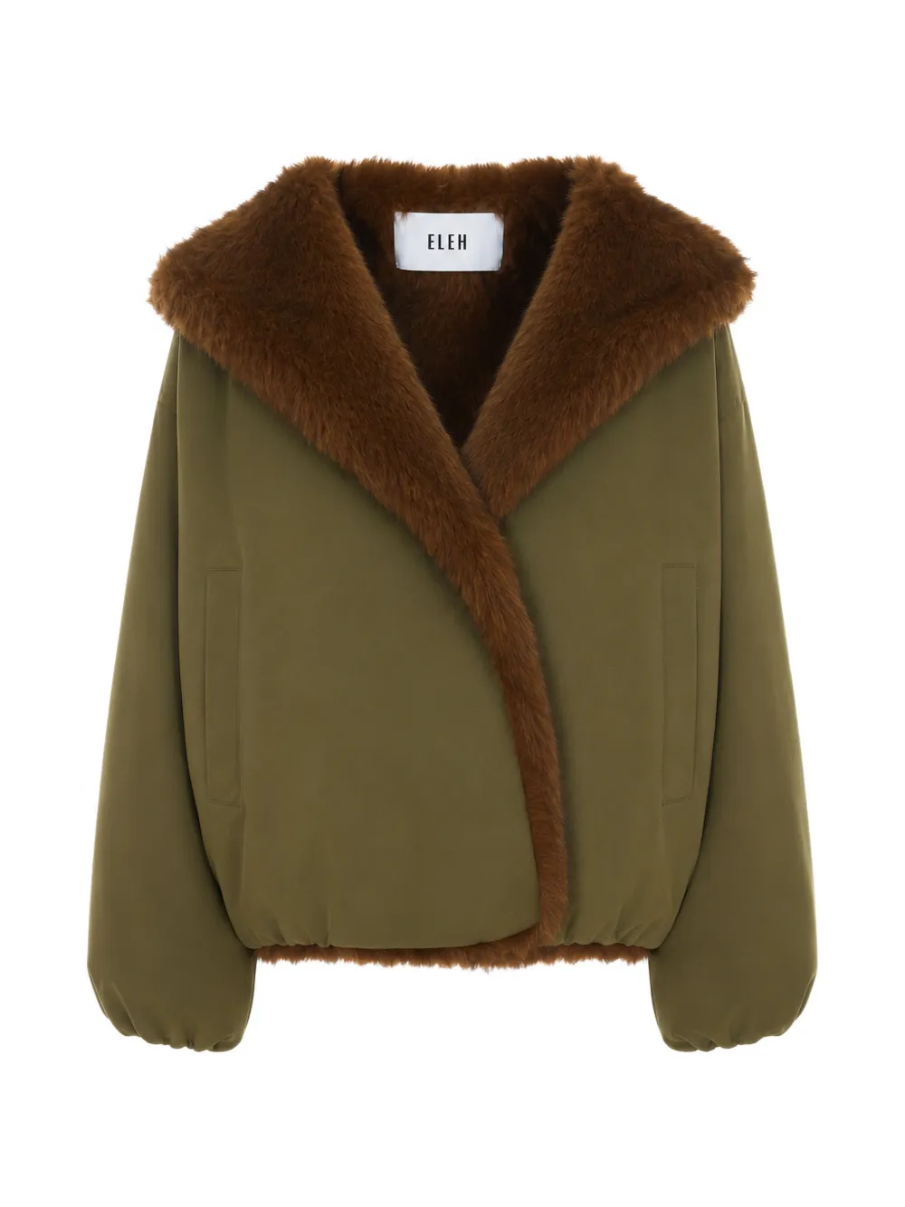 Eleh faux-fur trim hooded jacket