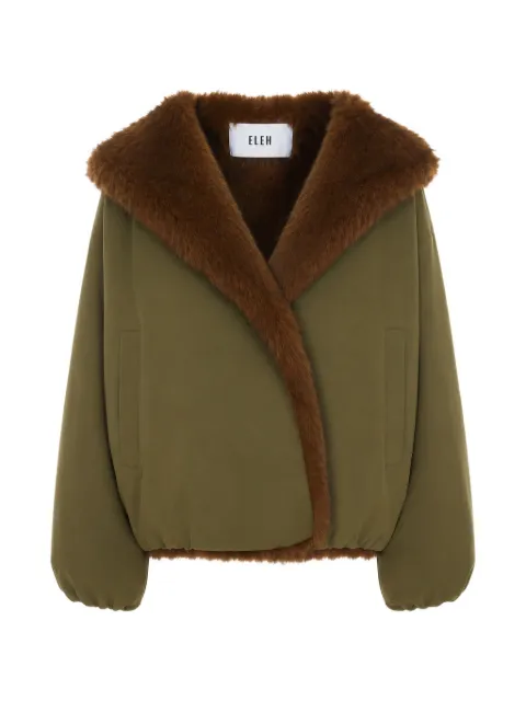 Eleh faux-fur trim hooded jacket