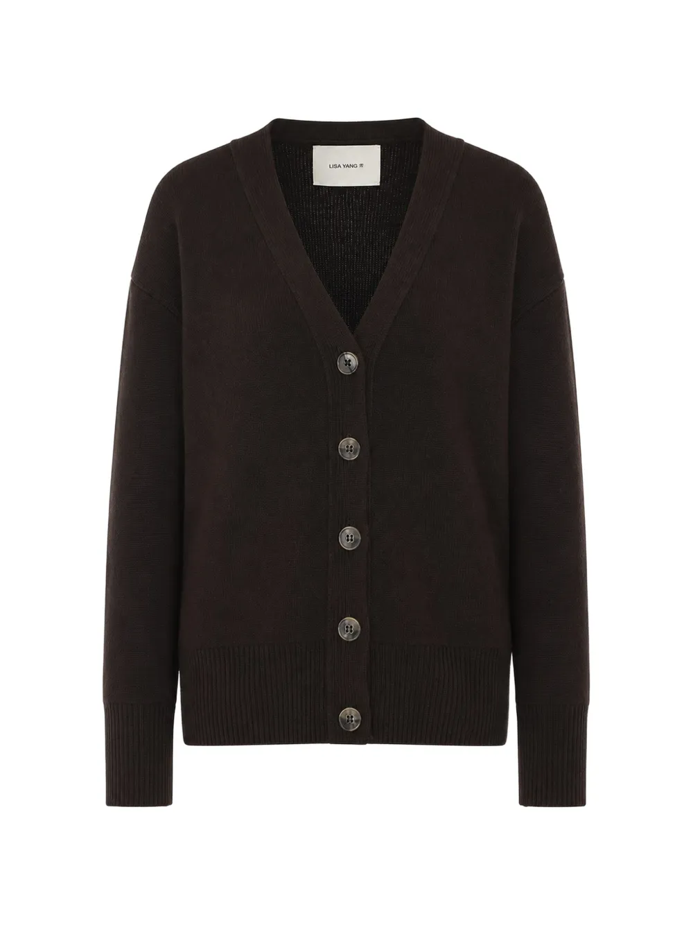 Lisa Yang Amery cashmere cardigan - Marrone