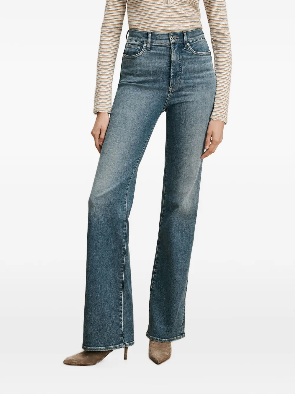 Veronica Beard Jeans met wijde pijpen Blauw
