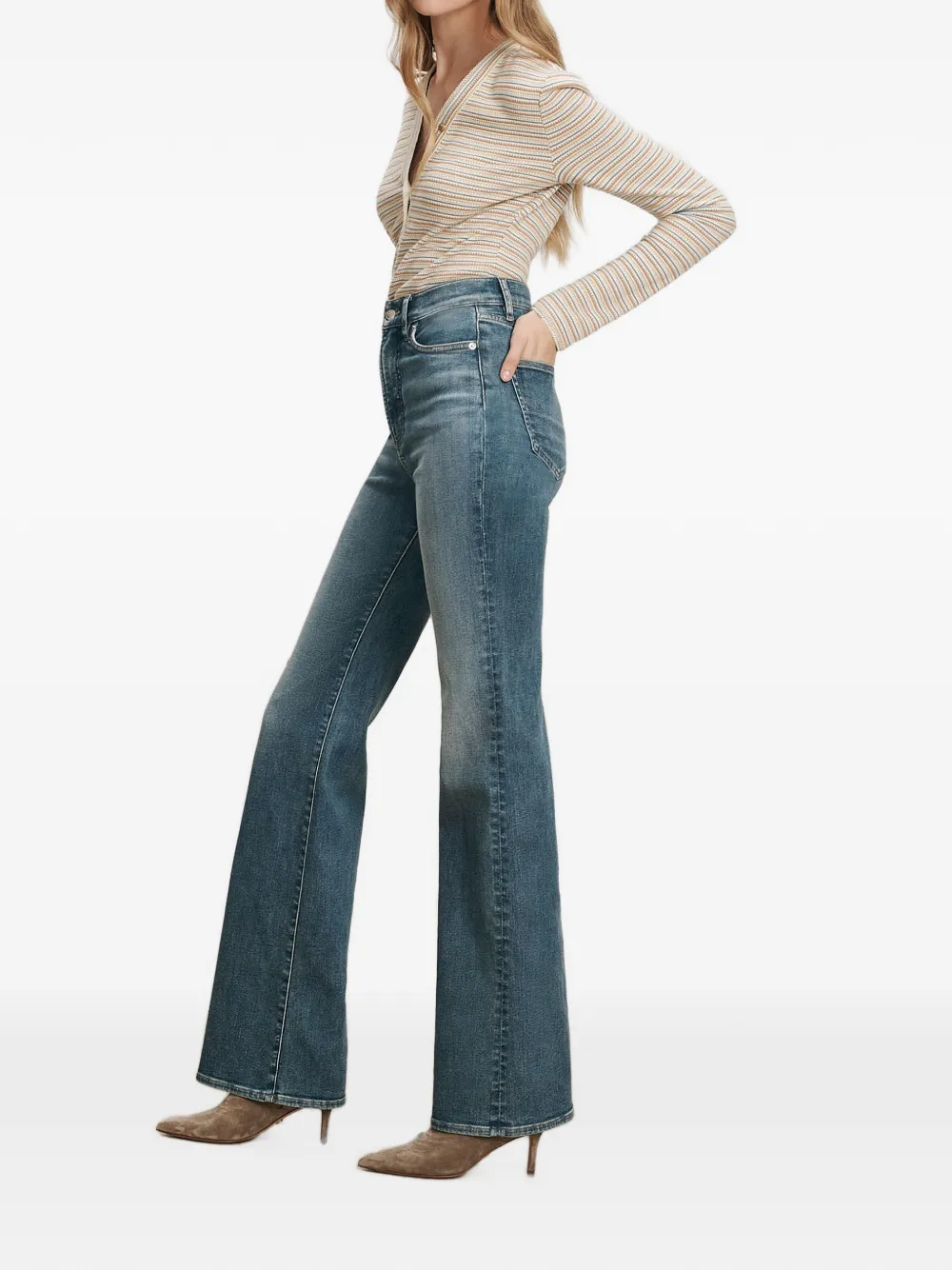 Veronica Beard Jeans met wijde pijpen Blauw