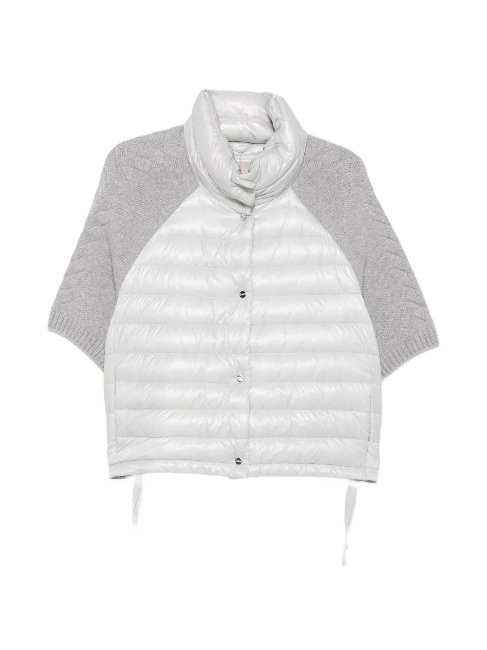 Herno quilted knit-sleeve jacket
