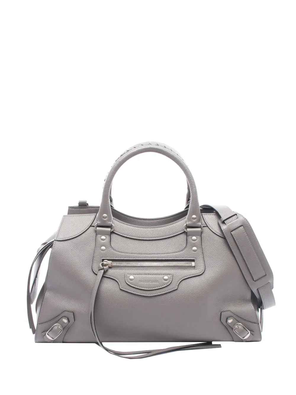 Balenciaga Pre-Owned 2018-2026 Medium Motocross Neo Classic City satchel - Grau