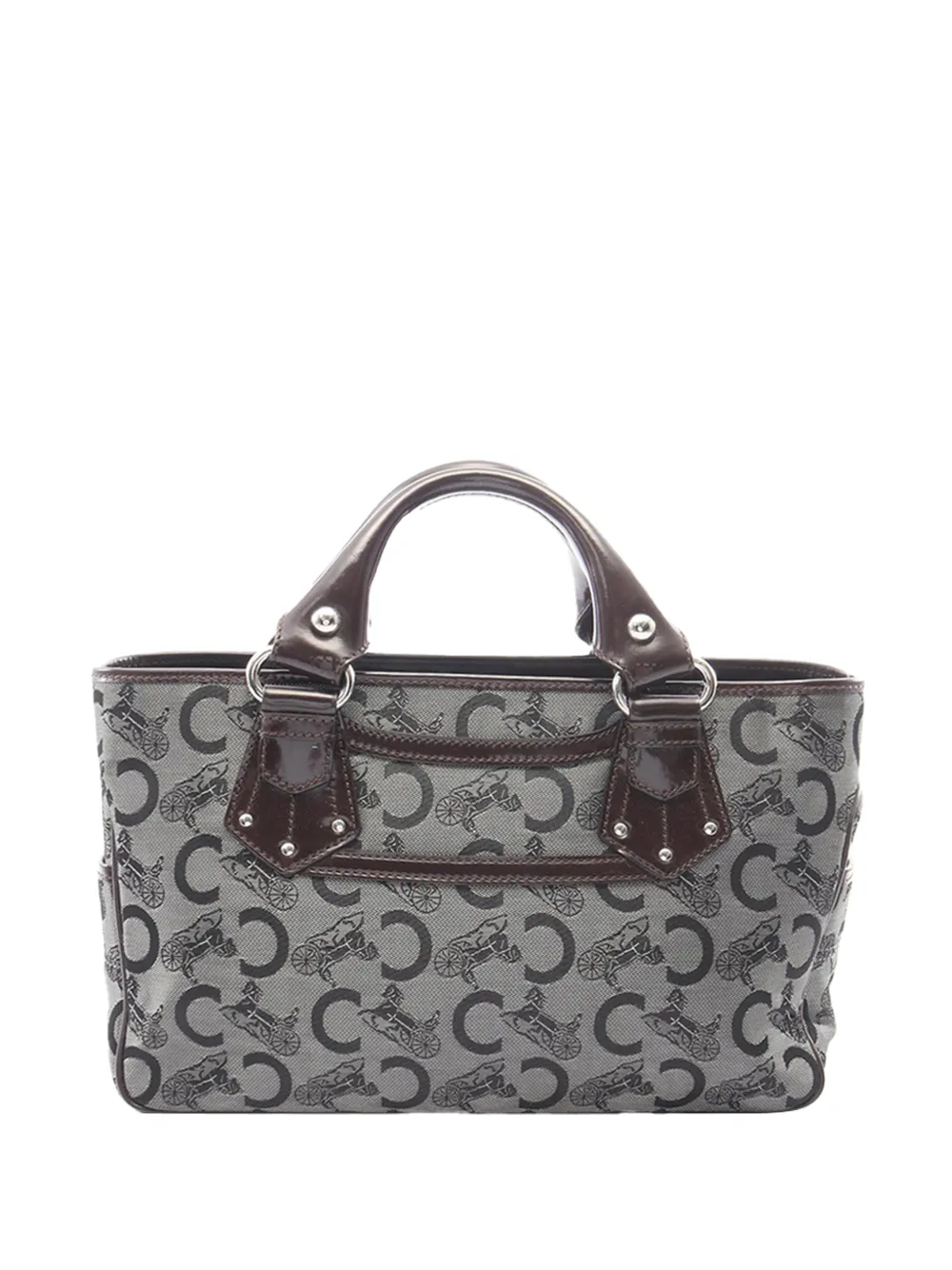 Celine Pre-Owned Borsa a mano Boogie in rafia XX secolo - Grigio
