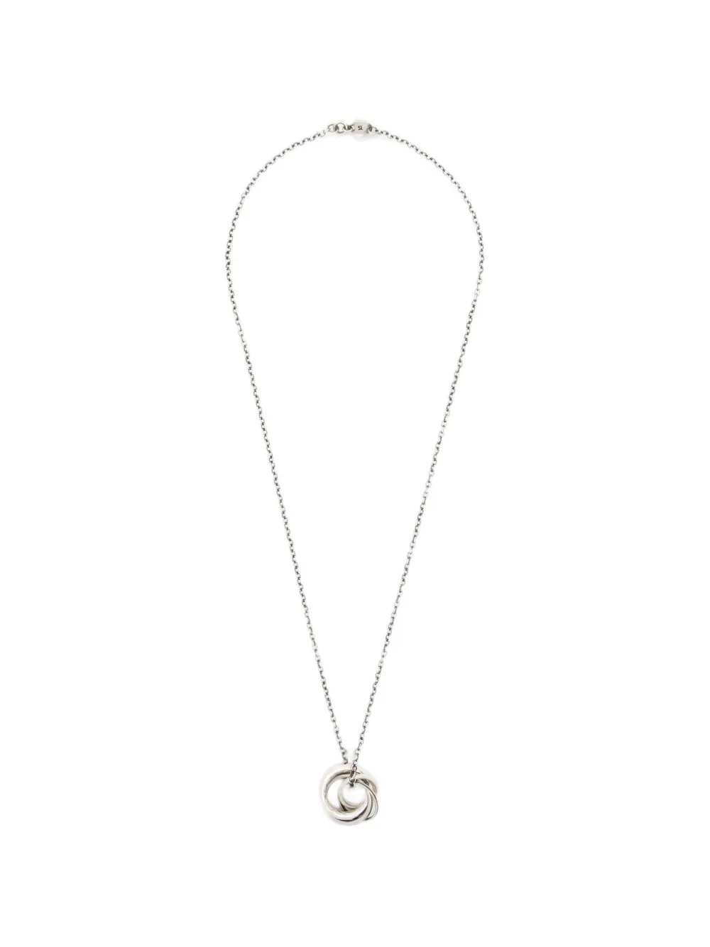 WERKSTATT:MÜNCHEN four rings necklace - Argento