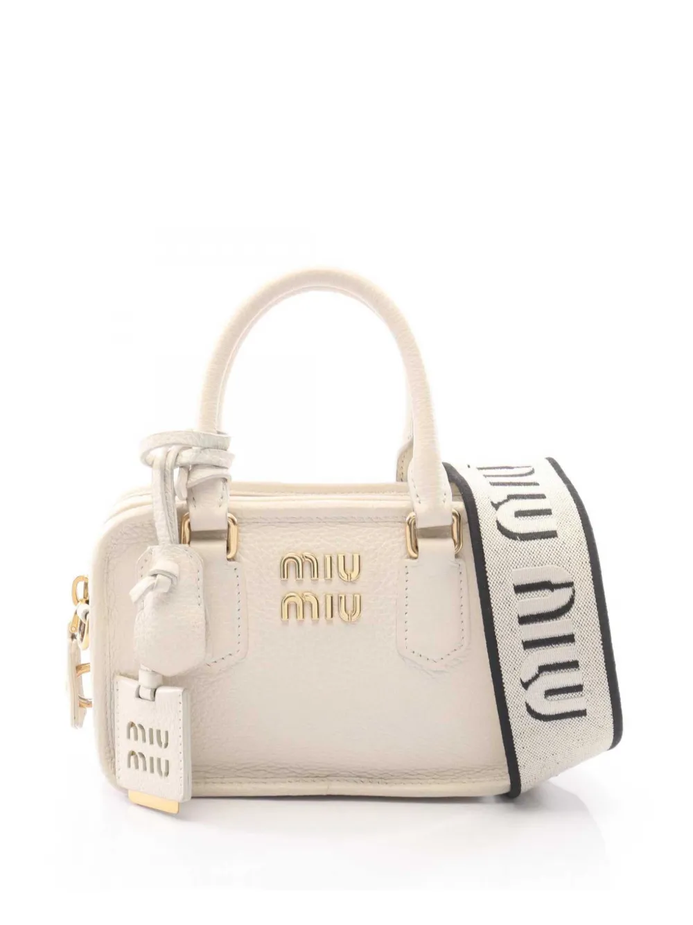 Miu Miu Pre-Owned 2010-2026 Vitello Daino Soft satchel - Weiß