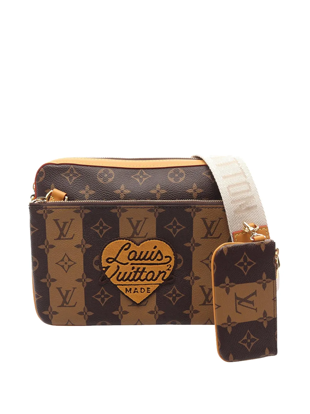 Louis Vuitton Pre-Owned 2010-2026 Nigo Monogram Trio Kuriertasche - Braun