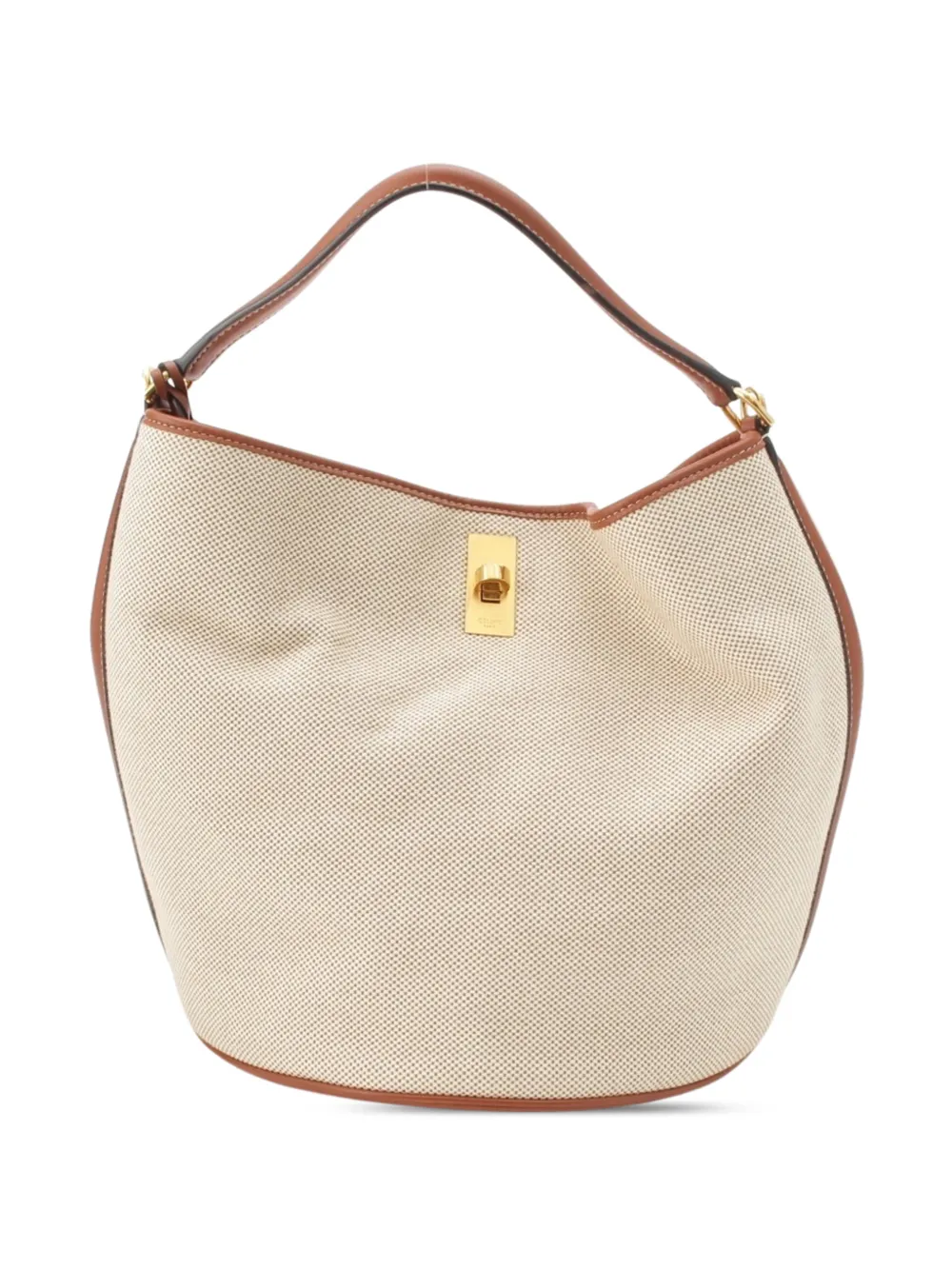 Celine Pre-Owned 2000-2026 Medium Canvas Bucket 16 satchel - Marrone