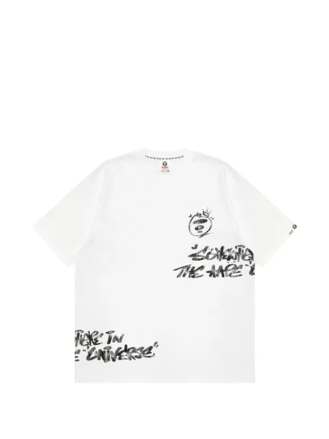 AAPE BY *A BATHING APE® Moonface graffiti-print T-shirt