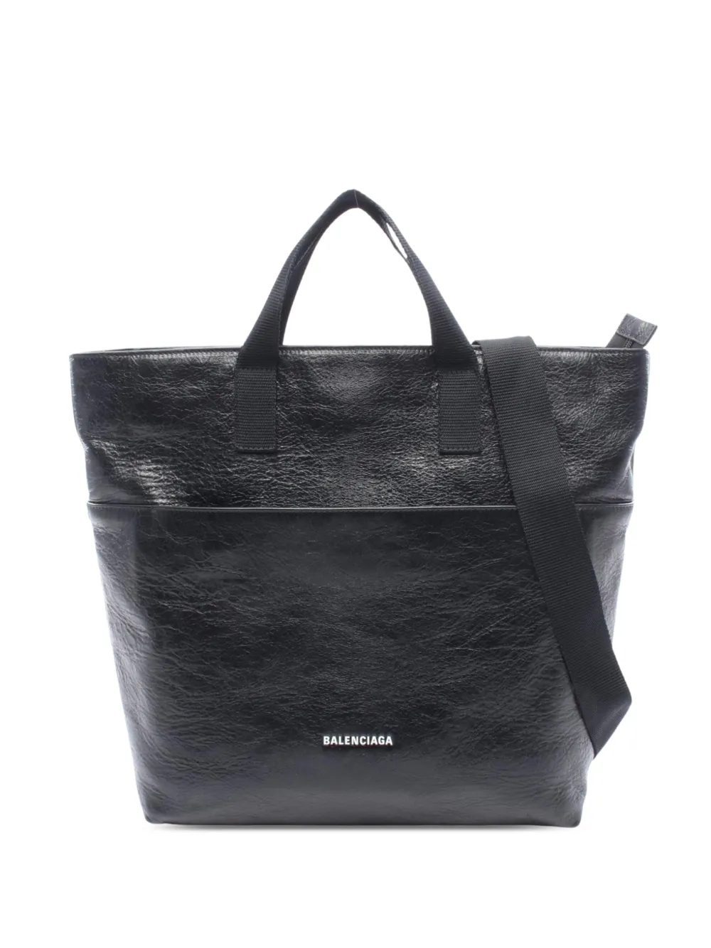 Balenciaga Pre-Owned Borsa tote Explorer in pelle di agnello 2018-2026 - Nero