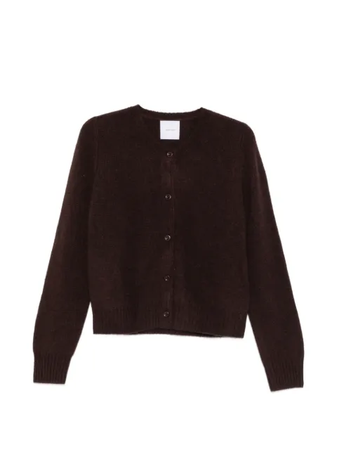 IVORY PARIS button-front knitted cardigan