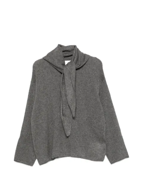 IVORY PARIS Emily scarf-detail sweater
