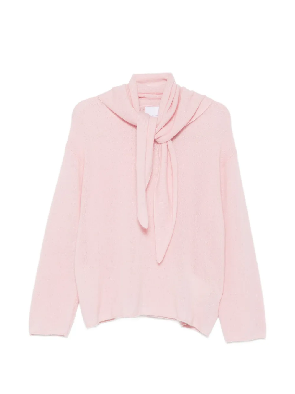 IVORY PARIS tie-detail sweater