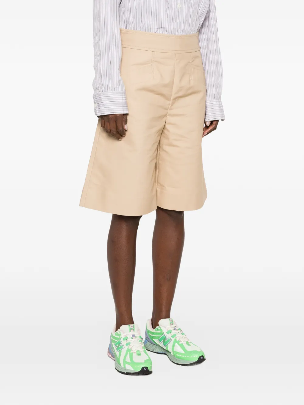GANNI Shorts met steekzakken Beige