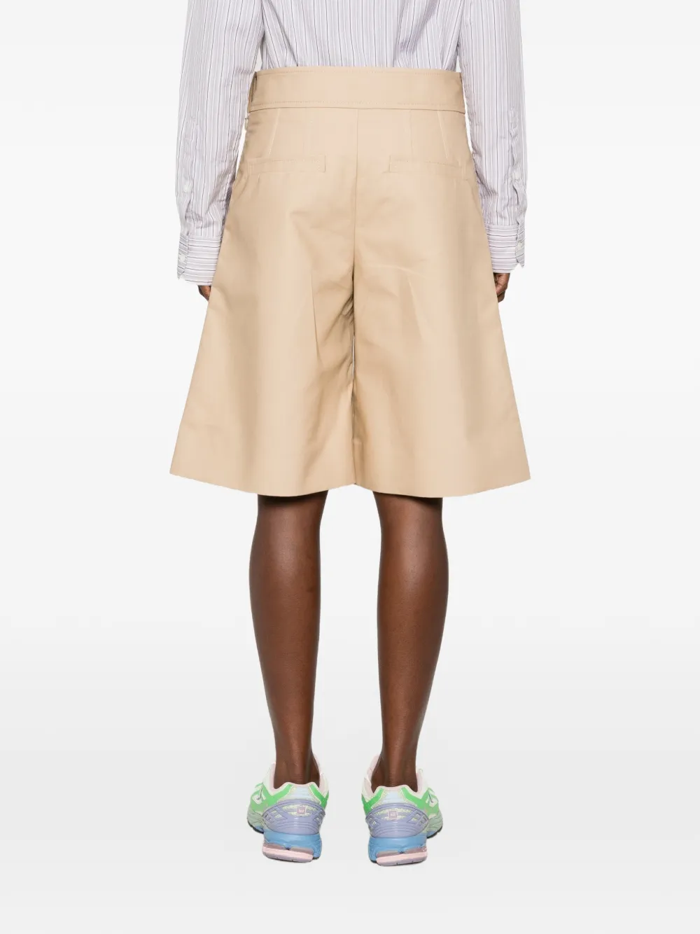 GANNI Shorts met steekzakken Beige