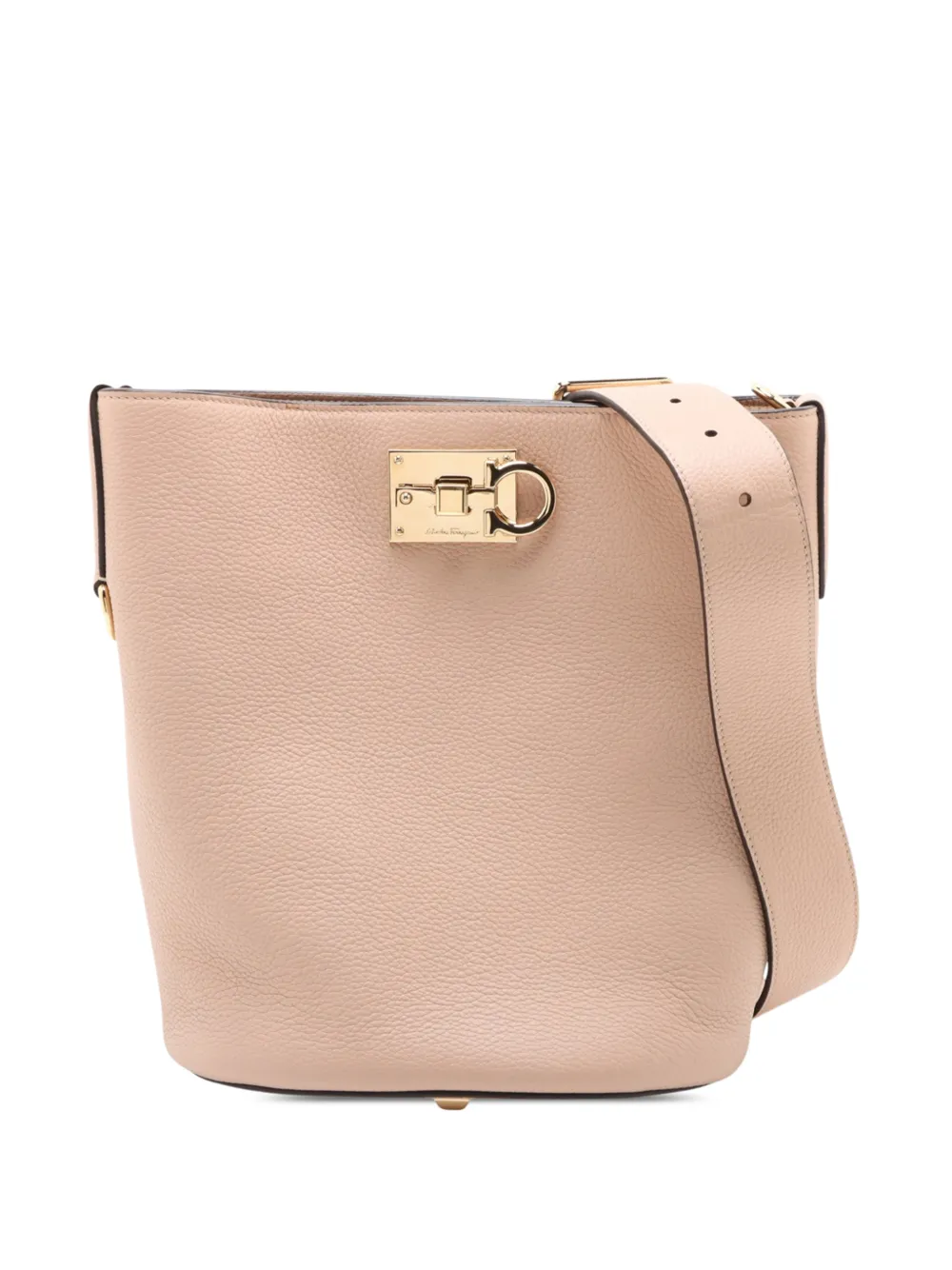 Ferragamo Pre-Owned Borsa a spalla Gancini in pelle 2018-2026 - Rosa