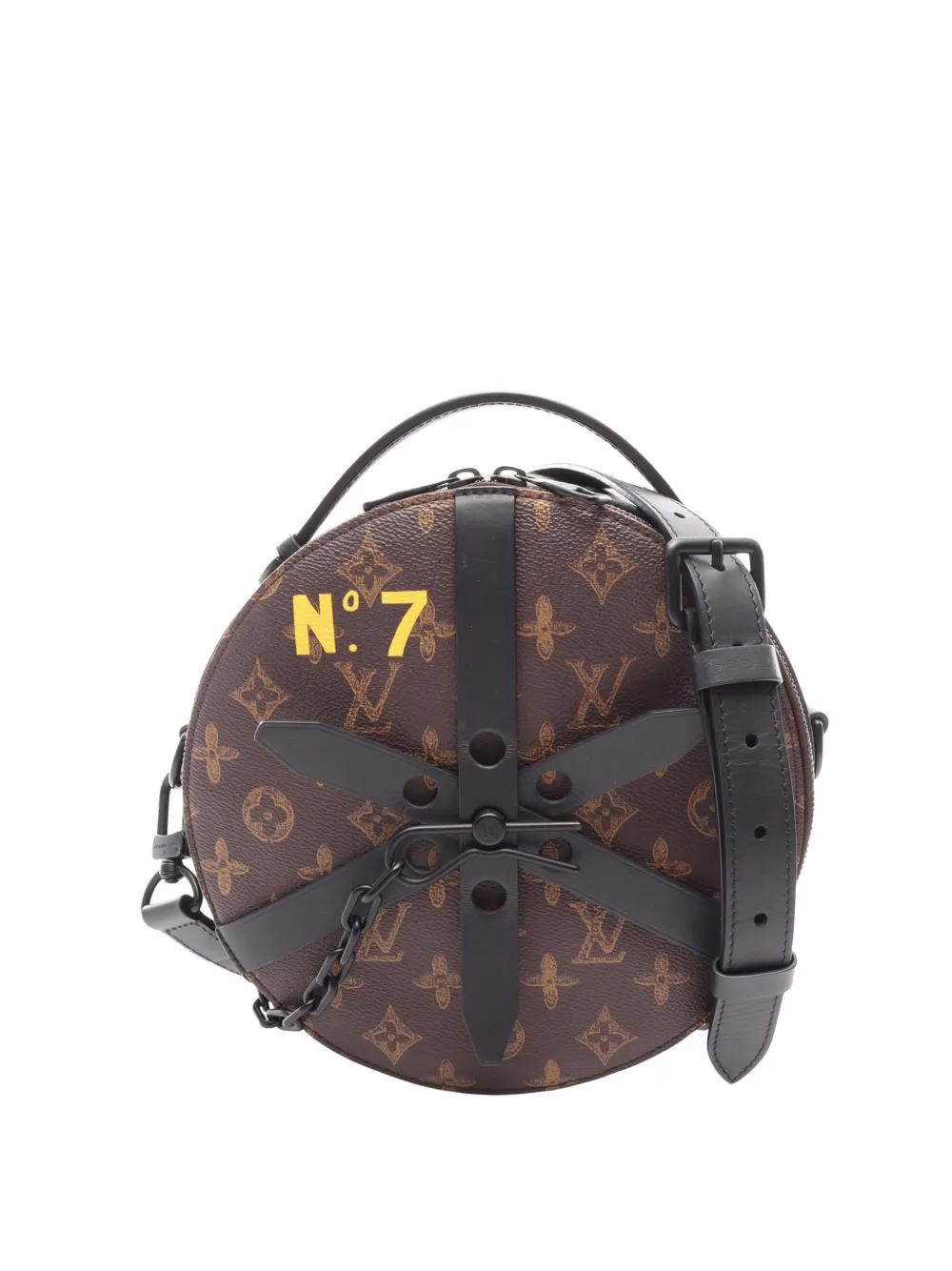 Louis Vuitton Pre-Owned 2022 Monogram Wheel Box satchel - Marrone