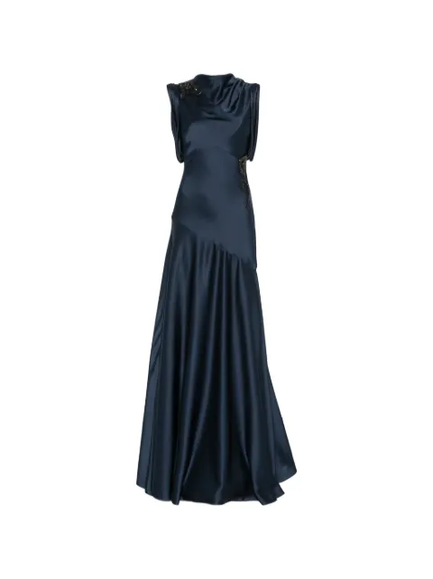 ERDEM embellished satin draped gown