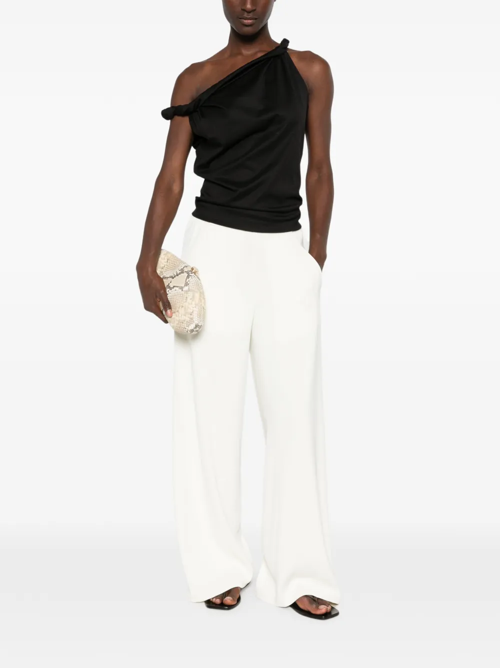Christopher Esber Crêpe broek met uitgesneden details Beige
