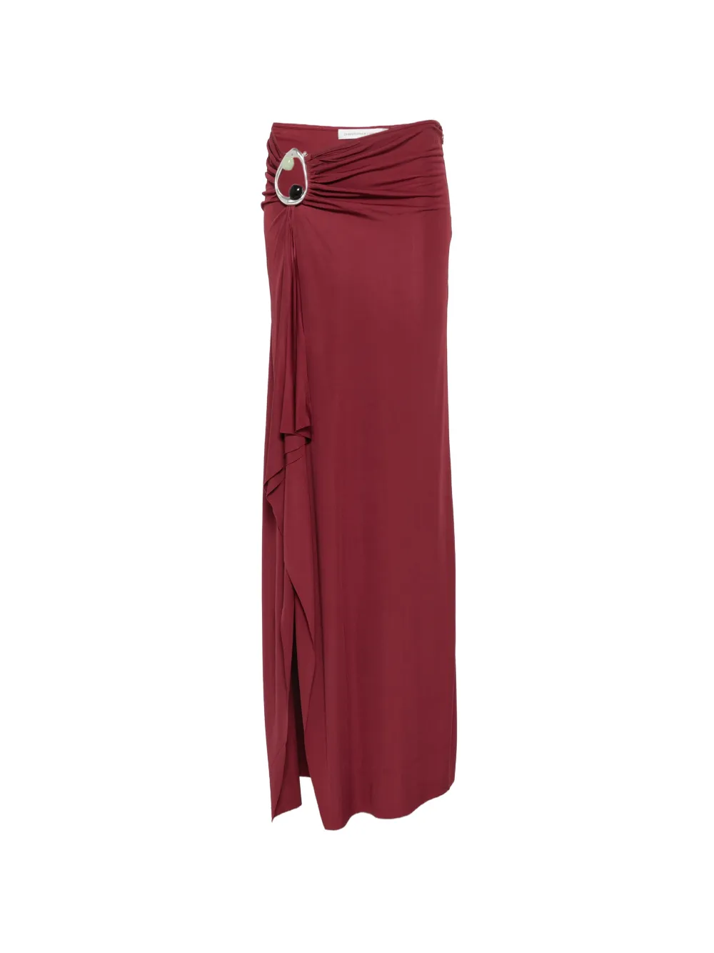 Christopher Esber Orica crystal-embellished ruched maxi skirt - Red
