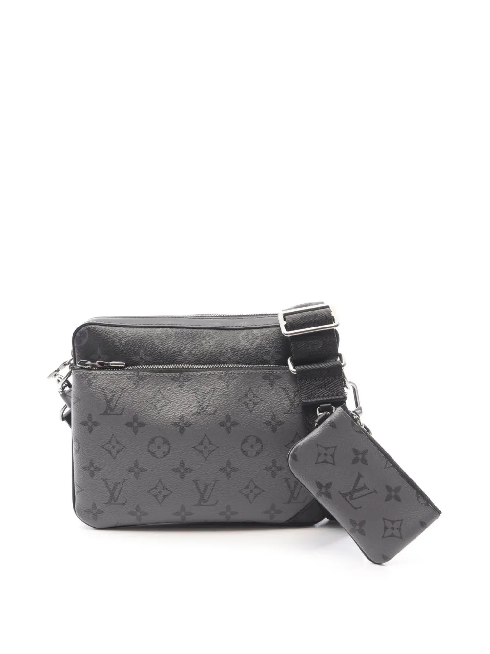 Louis Vuitton Pre-Owned 2020 Monogram Eclipse Trio Messenger crossbody bag - Schwarz