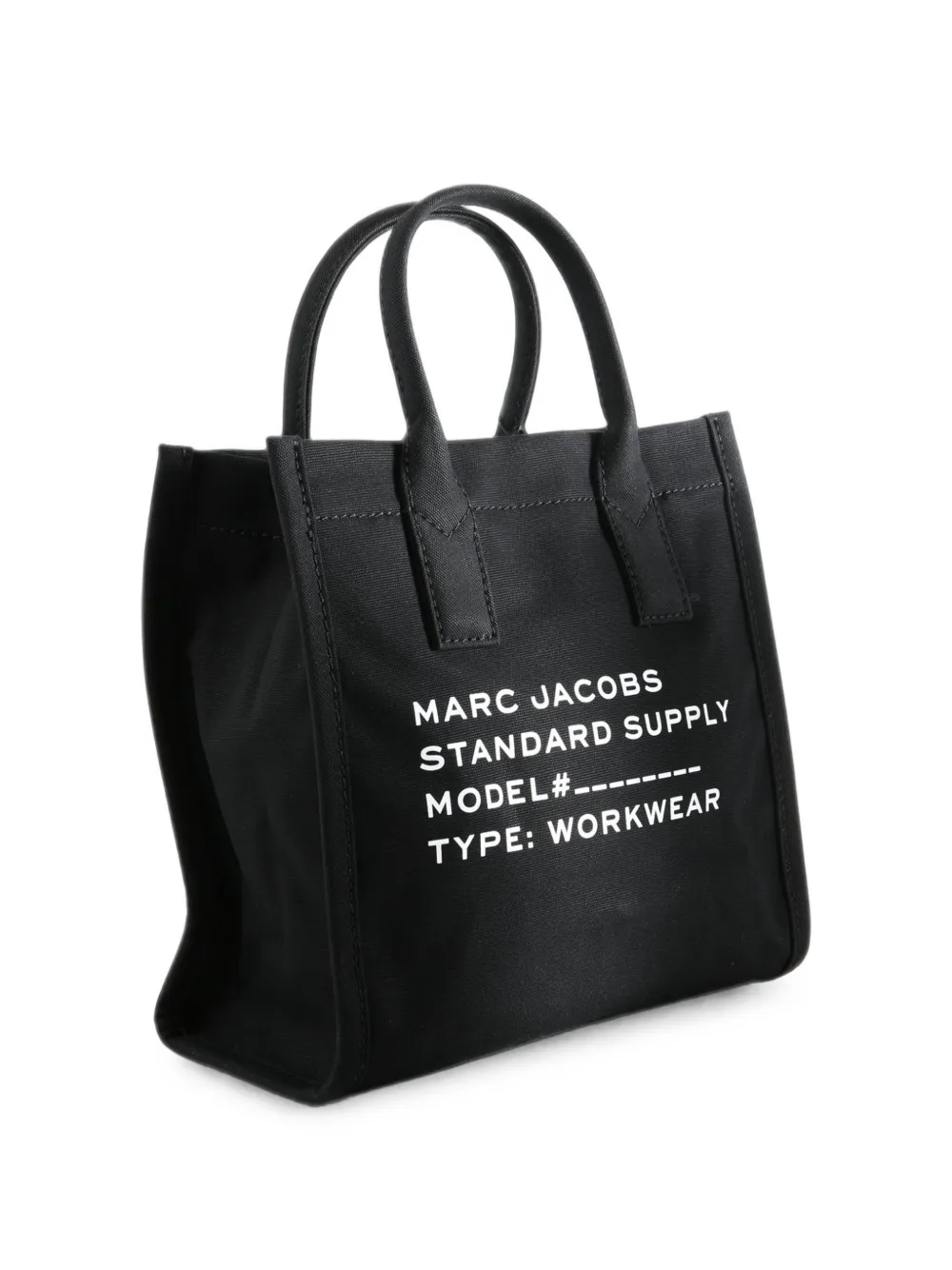 Marc Jacobs medium logo-print cotton tote bag - Nero