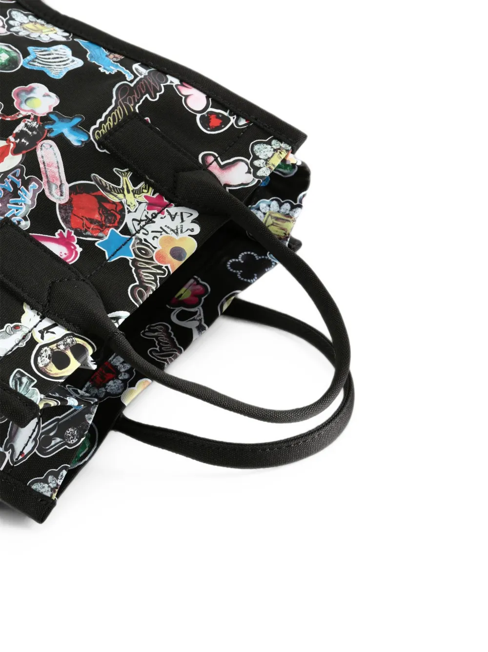 Marc Jacobs Shopper met sticker-print Zwart