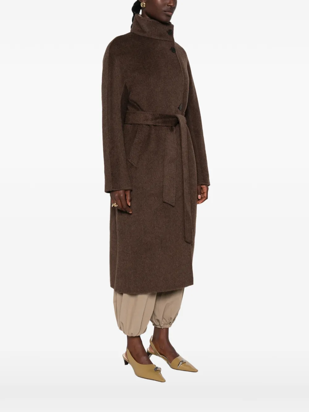 Arma Bodhi jas met ceintuur Bruin
