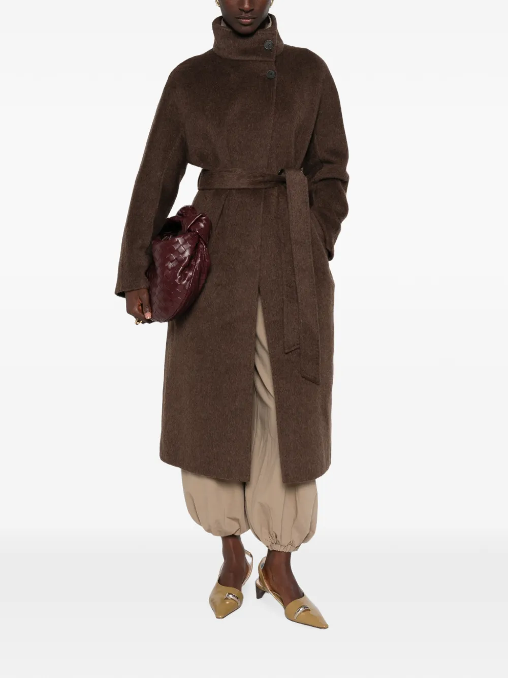 Arma Bodhi jas met ceintuur Bruin