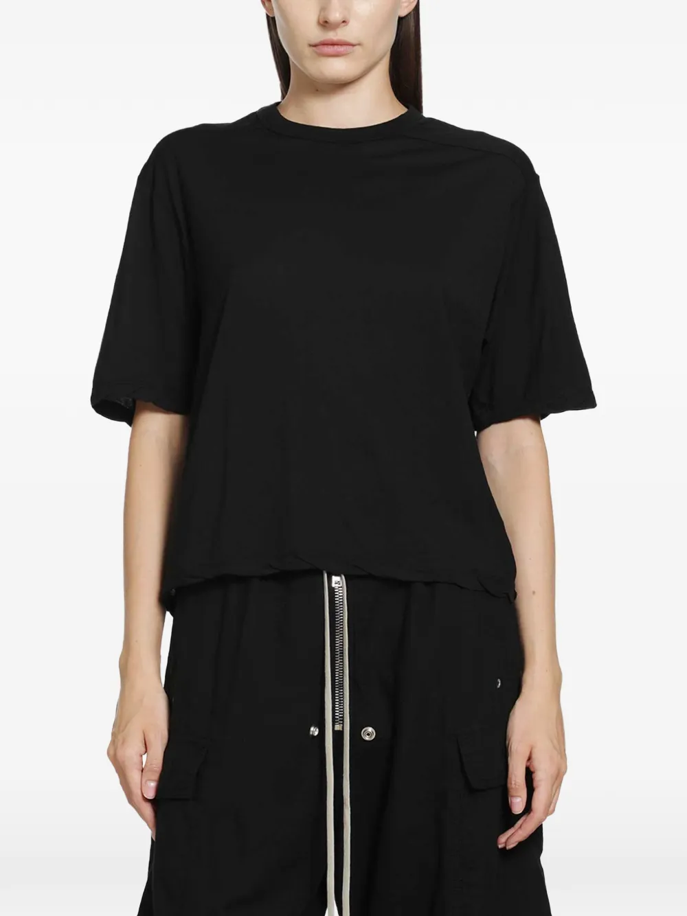 Rick Owens DRKSHDW raw-cut short-sleeve T-shirt - Nero