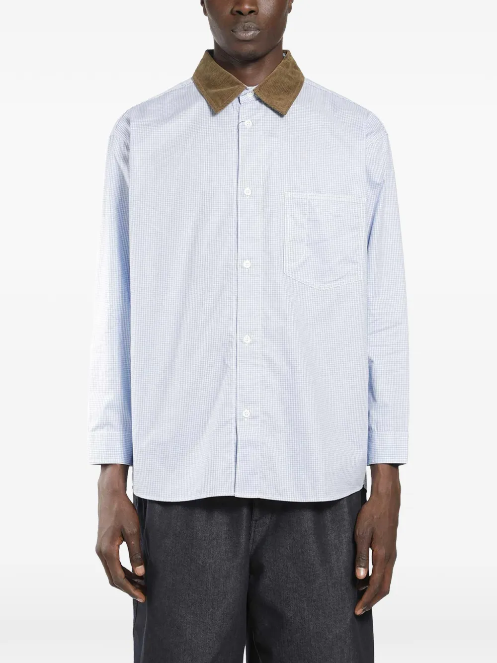 Comme des Garçons Homme corduroy-collar shirt