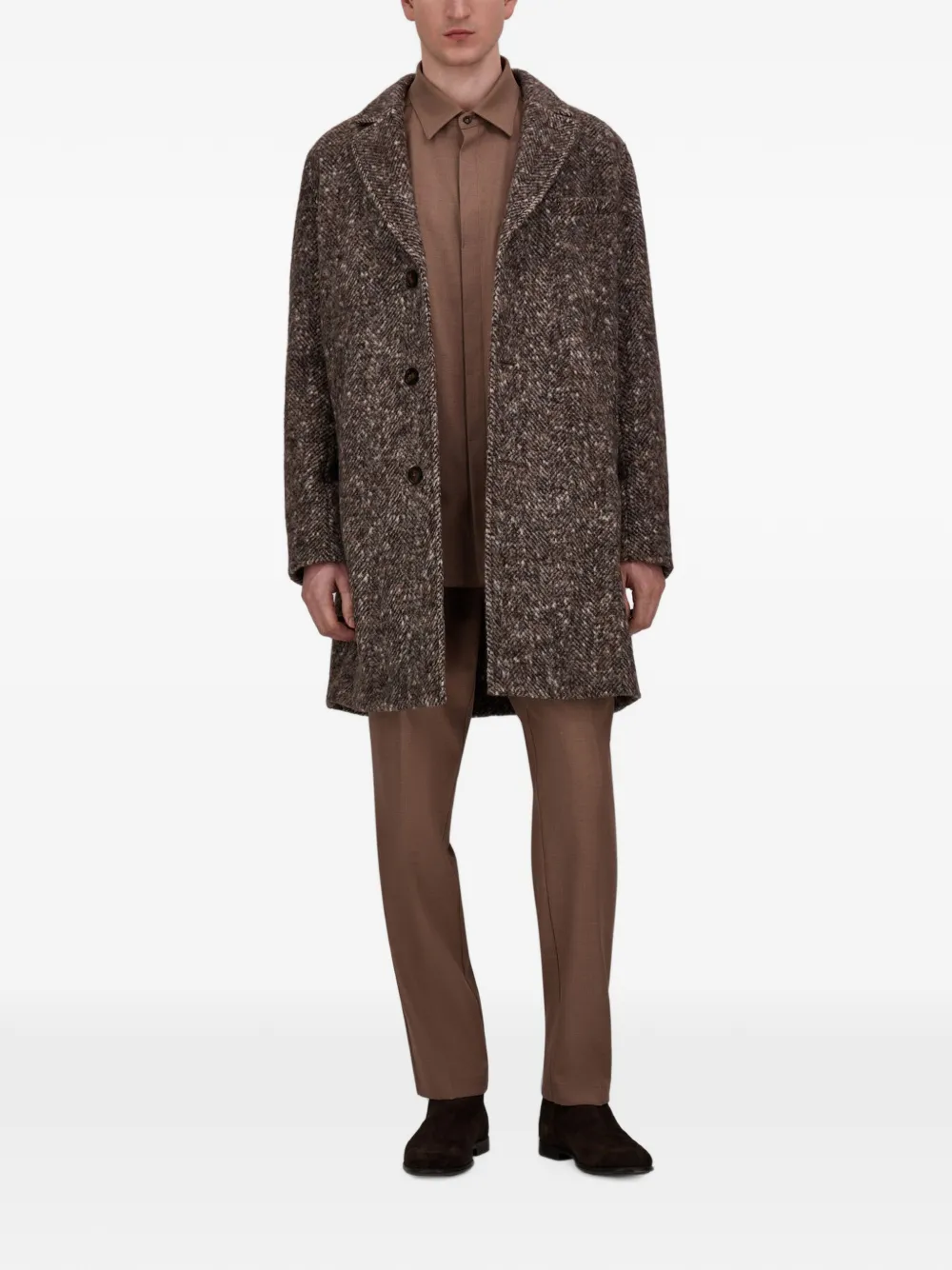 Herno pleated tailored trousers Bruin